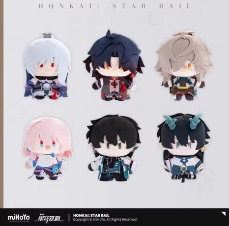 Honkai star rail march 7th plushie | مجموعة دمى لطيفة هونكاي ستار ريل