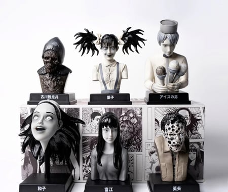 Junji Ito Strange fullbox figure  | بوكس مجموعة فيقرز كاملة