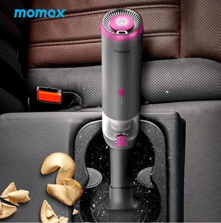 مكنسة لاسلكية صغيرة الحجم بقوة 6000pa - رمادي -MOMAX
