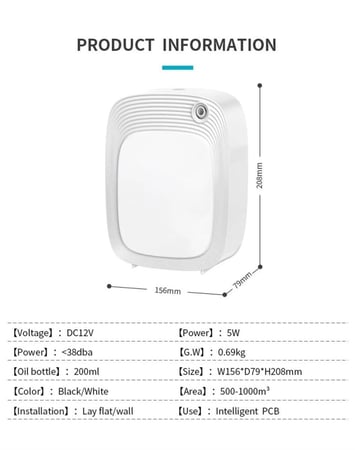 عرض فواحة عطرية  LionX  بتغطية حتى 500 متر مكعب +  زيت عطري