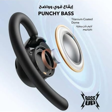 ANKER - سماعة اذن V20i  لاسلكية - أسود