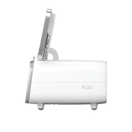 ساعة رقمية مع شاحن لاسلكي ومكبر صوت Q.CLOCK5 - أبيض -MOMAX