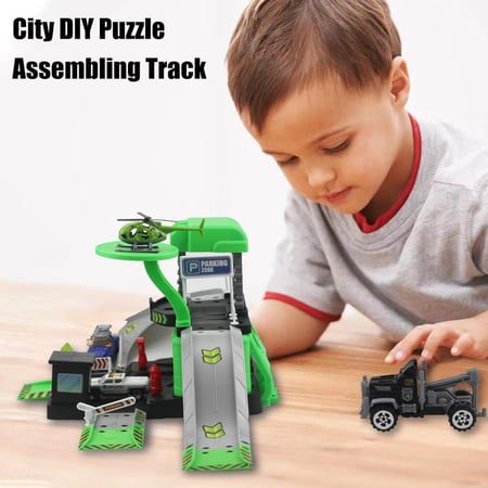 لعبة مدينة سباق الموقف مع مصعد  ب44 قطعة