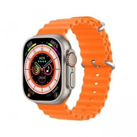 ساعة سونيك الترا الذكية مقاس 49 مم مع سوارين - أسود وبرتقالي - Sonic