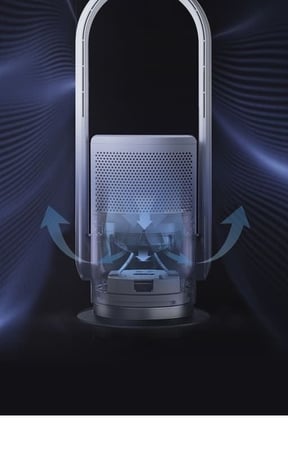 جهاز تعقيم وتنقية الهواء الترا اير تقنية الأشعة فوق البنفسجية - ابيض - MOMAX