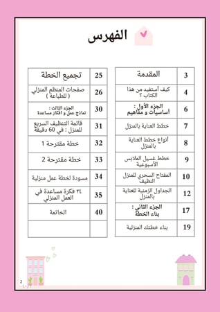 كتيّب خطتي المنزلية PDF