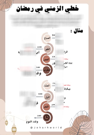 ملف خطتي في رمضان PDF