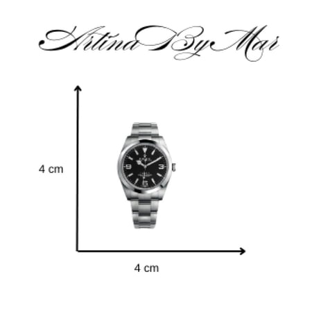 35-  Rolex Silver watch for men