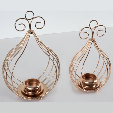 شمعدنات ذهبية بتصميم عصري ولمسات فاخرة