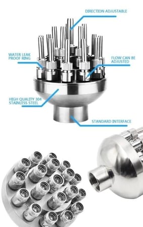 راس نافورة زهرة ثلاثية
