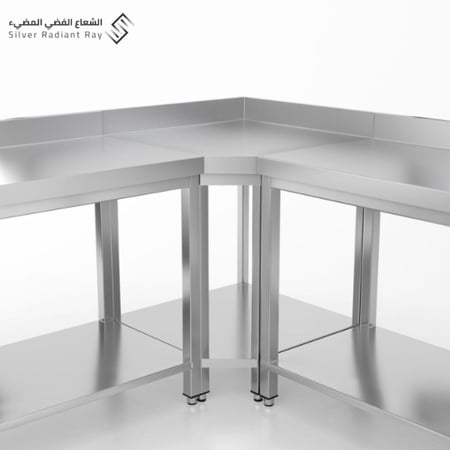 طاولة زاوية استانلس ستيل (صناعة سعودية)
