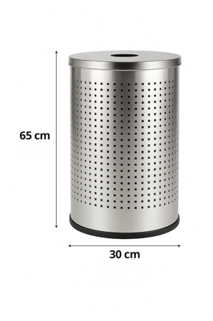 سلة نفايات استانلس ستيل 304 مقاس 65×30 سم – تصميم عصري بجودة عالية