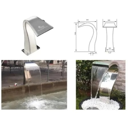 مصب شلال ستانلس ستيل  استنلس ستيل 304