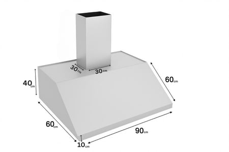 هود مطبخ هرمي ستانلس ستيل 304 | تهوية قوية وتصميم مخصص للمطابخ العصرية