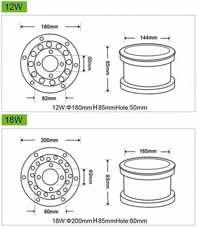إنارة نافورة من ستانلس ستيل