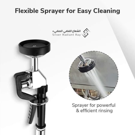 خلاط مجلى إيطالي دوكس كروم للمطابخ الكبيرة والفنادق - متحرك 360 درجة