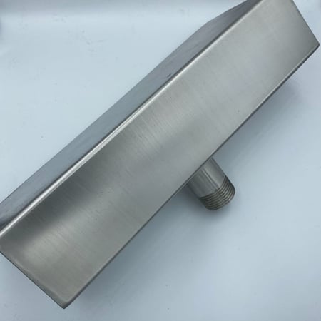 مصب شلال ستانلس ستيل جداري - مغلق