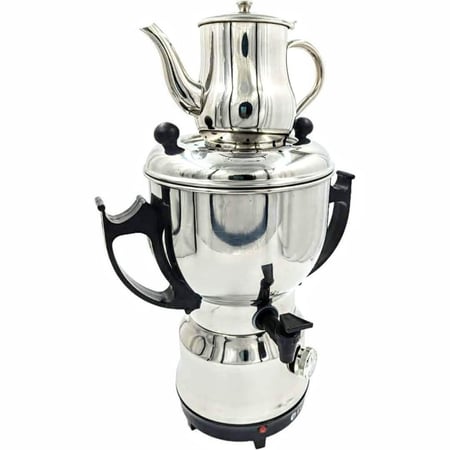 سماور شاي استانلس استيل كهربائي