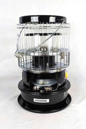 مدفئة مدفأة غاز سوداء كورية