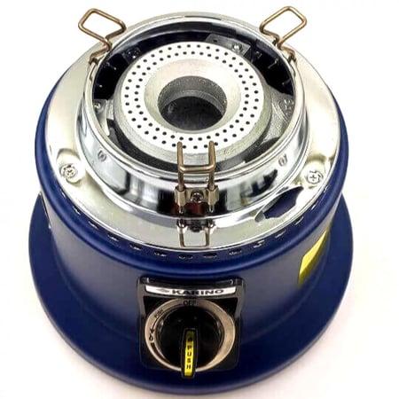 موقد غاز ازرق مع دفاية