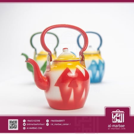 براد شاي غضار 0.75 لتر أزرق(10)