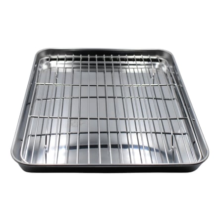 صواني فرن بشبك أستيل متوفر بعدة مقاسات
