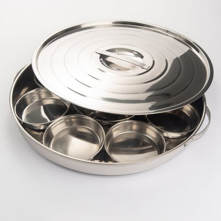 صحن فطور ستانلس ستيل