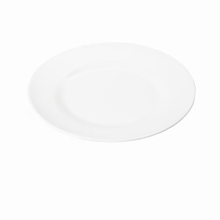 صحن ميلامين مسطح ابيض