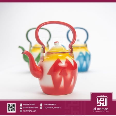 براد شاي غضار 0.75 لتر أخضر(10)