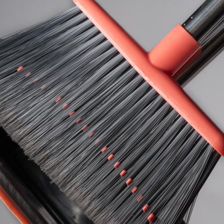 باهرة طقم مكنسة وجاروف بمقبض طويل لتنظيف جميع الارضيات والجدران