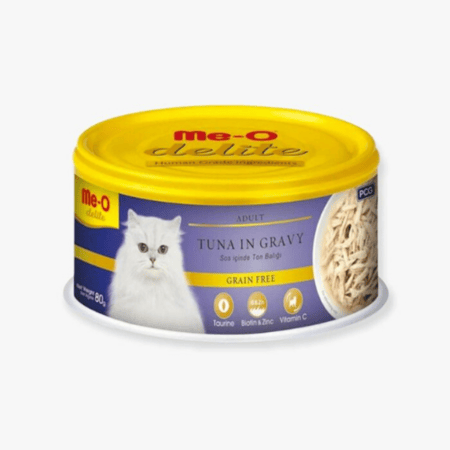 مي أو معلبات للقطط بالتونة والمرق 80 غ