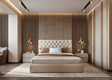 غرفة نوم مودرن ملكي *