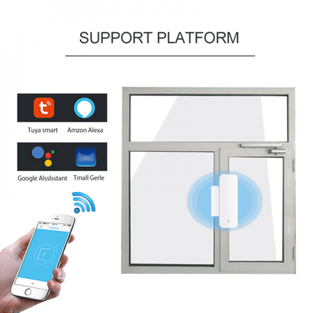 حساس واي فاي ذكي للنوافذ والأبواب ضد السرقة من تويا