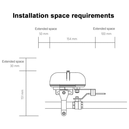 محبس ماء ذكي للمنزل يدعم الواي فاي للتحكم عبر الجوال