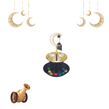 شيالة فناجين أو حلوى دورين بإضاءة ذهبي