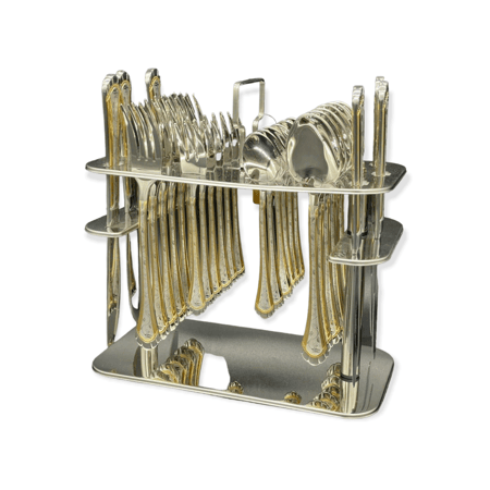 طقم ملاعق 30 قطعة ذهبي drobina