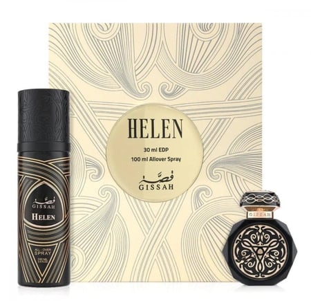 مجموعة عطور قصة هيلين الفاخرة (عطر 100 مل وبخاخ للشعر والجسم 100 مل)