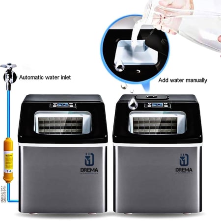 صانعة ثلج بحجم 25kg مخصصة للمقاهي الصغيرة والأكشاك