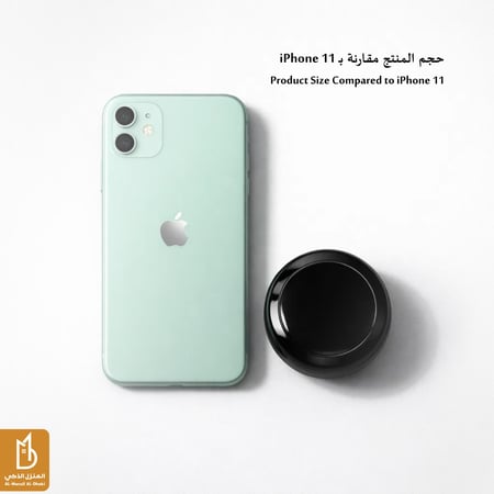 جهاز تحكم عن بعد ذكي وصغير يعمل بتقنية واي فاي والأشعة تحت الحمراء للتحكم المنزلي الذكي للتلفزيون ومكيف الهواء يدعم أمازون واليكسا وجوجل هوم متحكم سيري الصوتي من اتش اس دي اي هسيدي أسود