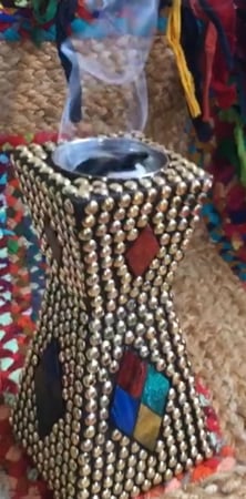 مبخرة مذهب نقشة تراثية