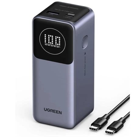 يوجرين - نيكسود باور بانك 100W شحن سريع بشاشة رقمية ذكية