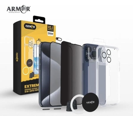 بكج حماية 1in10 للايفون 16 بأنواعه ماركة ARMOR