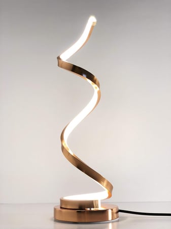 اباجورة ليد شكل حلزوني