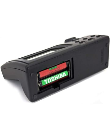 ساعة الحرمين منبه  مع صوت الأذان أسود