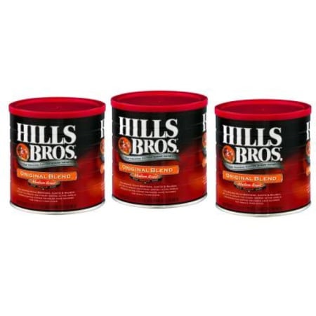 هلز بروس الامريكية اصلية تحميص وسط961جرام*3 علبه 961 * Hills bros original blend 3TINS
