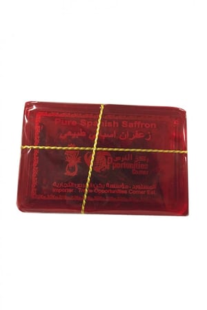 زعفران بوشالي اسباني طبيعي - 3 غرام HS Code 09102010  SPANISH SAFFRON (RUKNALFORAS BRAND)  3GRAM