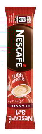 نسكافيه سريعة التحضير كلاسيك 3في1 سلس وغني كيس 30ظرف( 20جرام)   Nescafe Classic 3in1 Instant Coffee Smooth & Rich 30 Sachets  (20g)