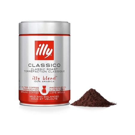 قهوة ايلي كلاسيك للفلتر مطحونه 250 غرام  illy coffee classic filter coffee 250 g