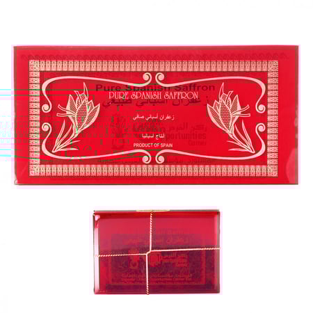 بكت درزن زعفران بوشالي اسباني ( 12 علبة * 0،75 جرام )  SPANISH SAFFRON (RUKNALFORAS BRAND) 0.75 GRAM*12PCS