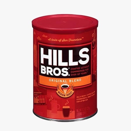 هلز بروس الامريكية اصلية تحميص وسط 320 جرام*6 علبه    320 * Hills bros original blend 6TINS